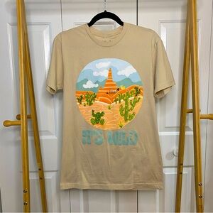 The Lost Bros It’s Wild Thunder Mountain Railroad Disney Shirt, Tan, Small